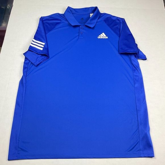 Adidas Other - Adidas Mens Aeroready Polo Shirt Blue Stretch Breathable Short Sleeve Top XL